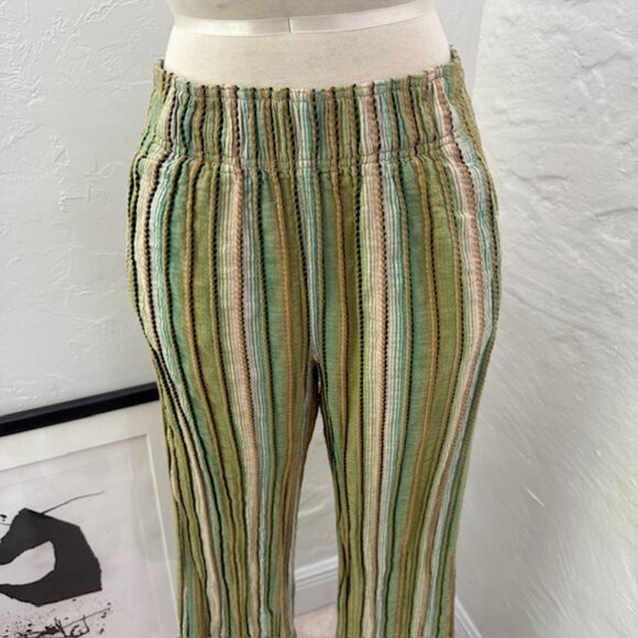 FREE PEOPLE Day's End Stripe Pants Camo Combo XS - Picture 9 of 9
